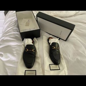 Black Gucci Princetown Slides (Size 38)